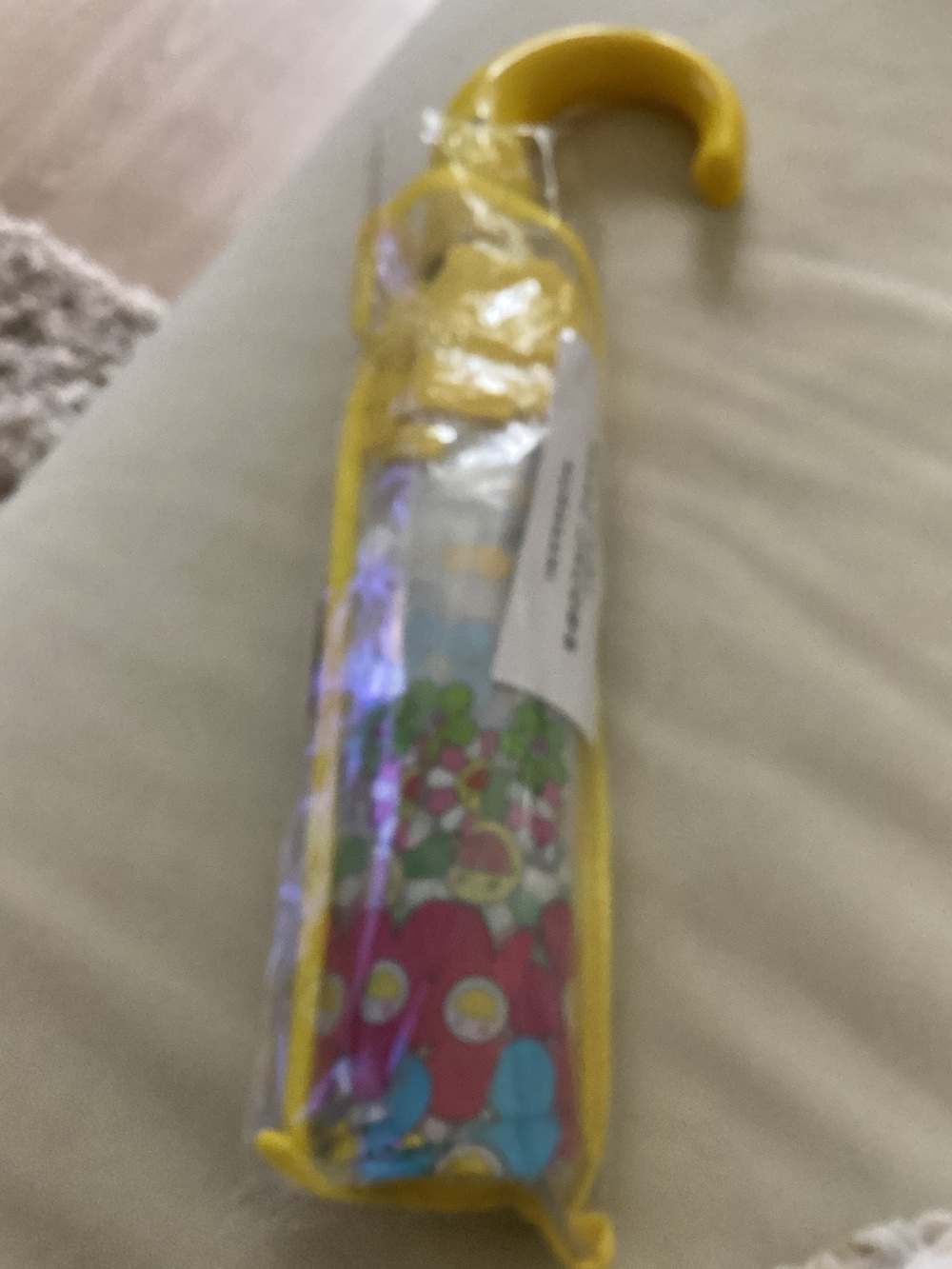 Marc Jacobs Murakami Yellow Daisy Umbrella - Fun Floral Print NEW